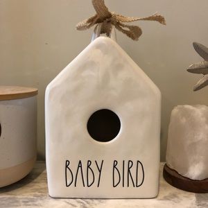 New Rae Dunn “Baby Bird” ceramic , decorative birdhouse.